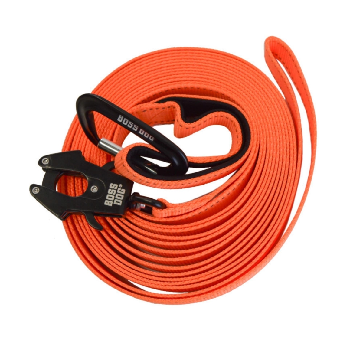 Picture of Boss Nation 850030579423 20 ft. Dog Tactical Nylon Tracking Dog Leash&#44; Hunter Orange