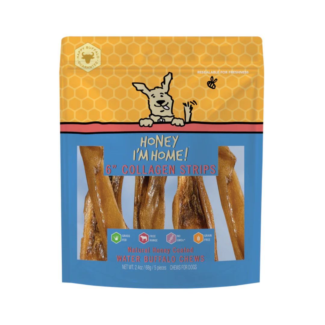 Picture of Honey Im Home 8901709022114 6 in. Dog Buffalo Chew - Collagen Chew - Pack of 5