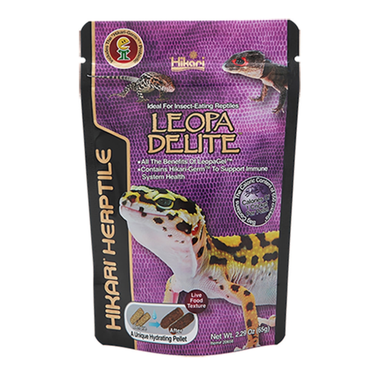 Picture of Hikari 042055206563 USA Herptile Leopa Delite Reptile Food - 65 g