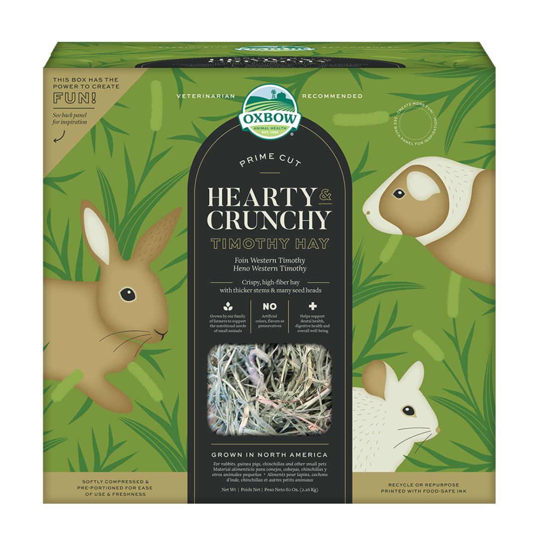 Picture of Oxbow 744845969220 Small Animal Prime Crunchy Timothy Hay - 80 oz