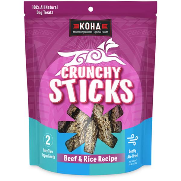 Picture of Koha 811048023544 10.58 oz Koha Crunchy Sticks Beef Dog Food