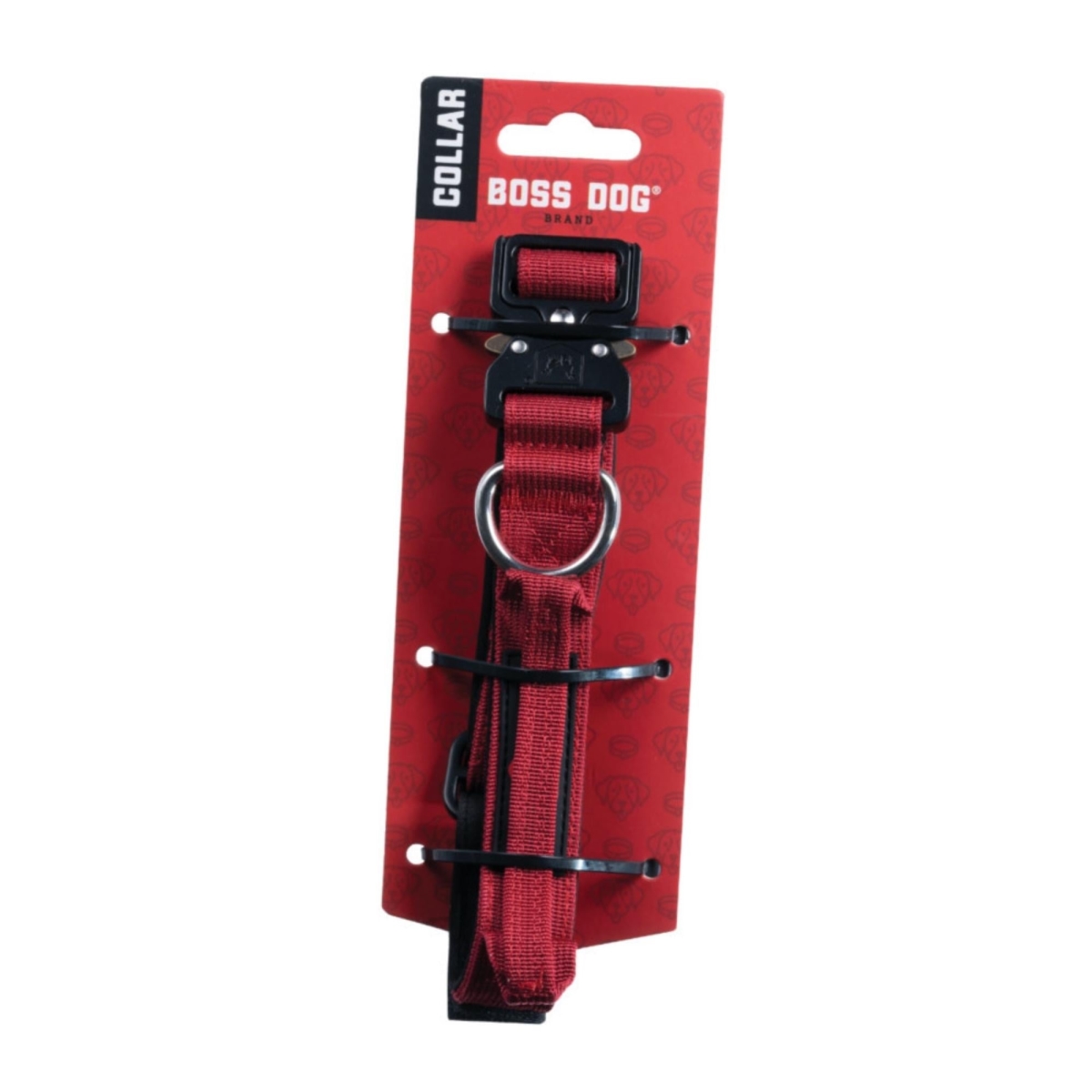 Picture of Boss Nation 850010391151 13-16 in. Dog Tactical Adjustable Dog Collar&#44; Red - Small