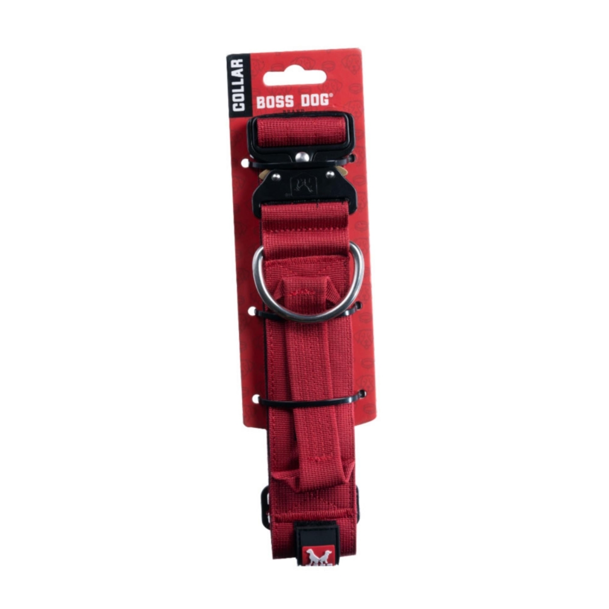 Picture of Boss Nation 850010391175 20-28 in. Dog Tactical Adjustable Dog Collar&#44; Red - Extra Large