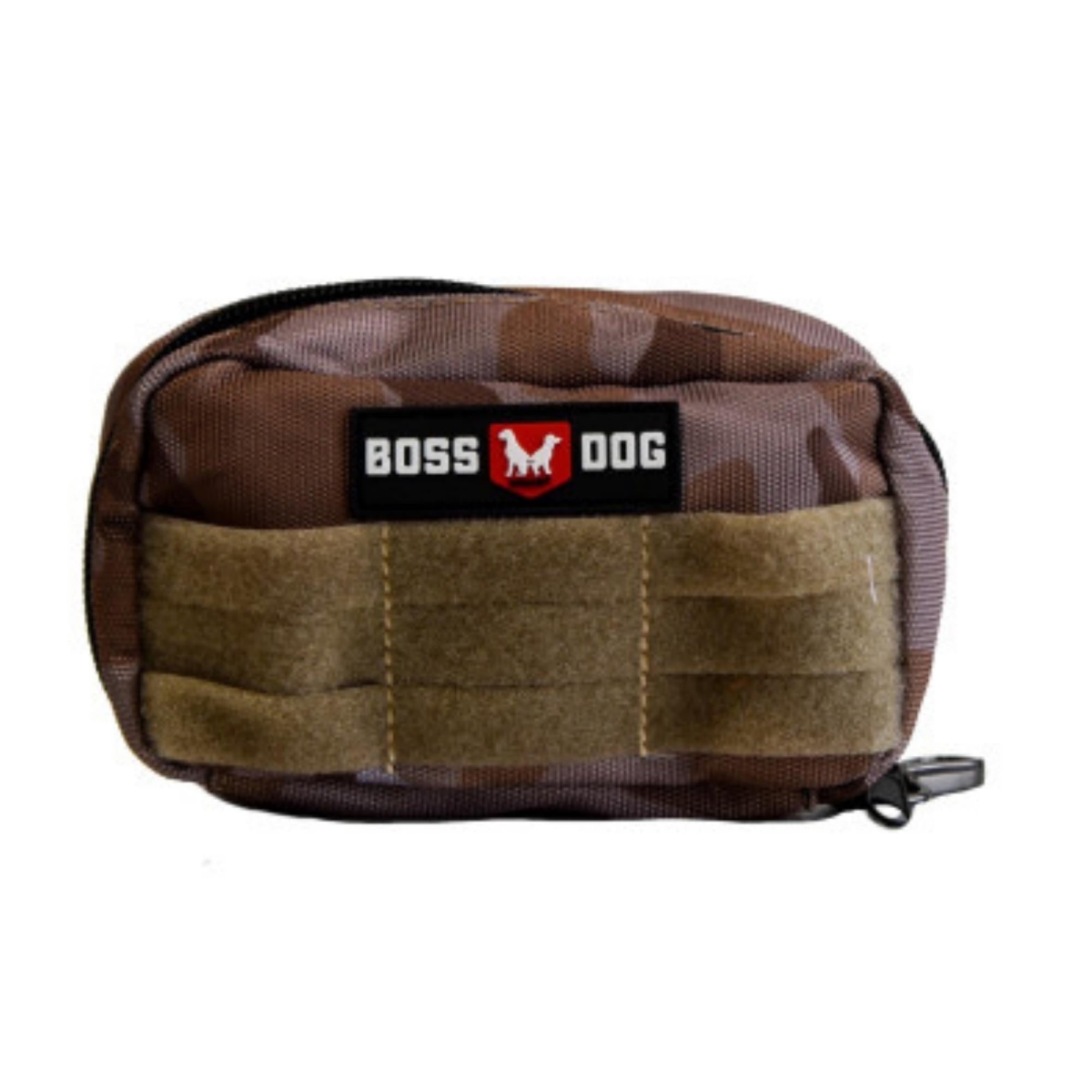 Picture of Boss Nation 850036272113 Dog Tactical Molle Harness Bag&#44; Tan Camo - Small