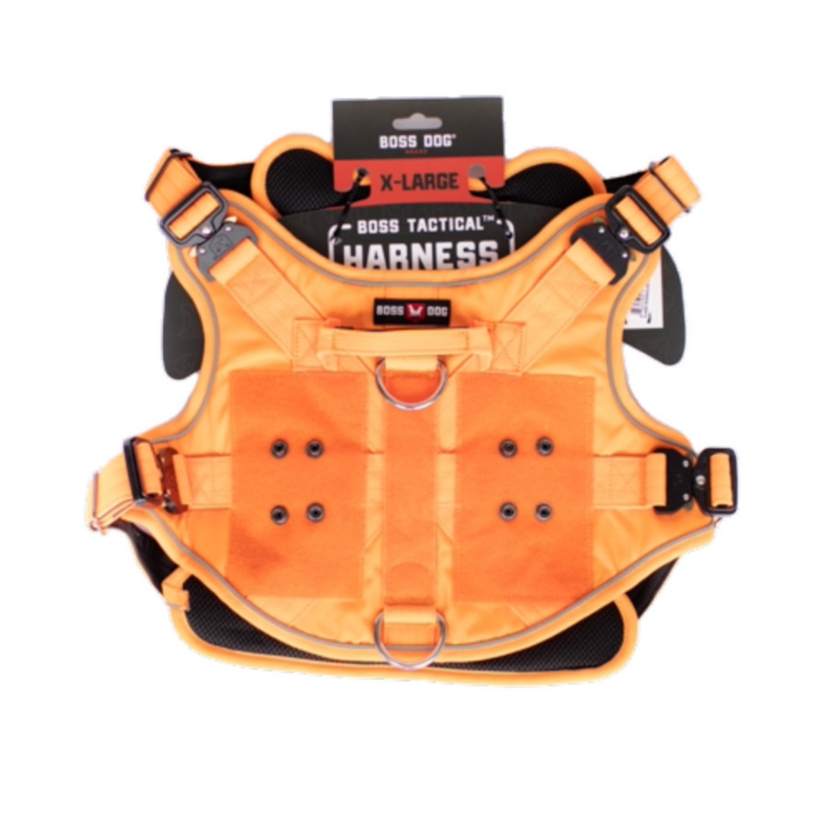 Picture of Boss Nation 850036272236 Dog Tactical Dog Harness&#44; Hunter Orange - Extra Large