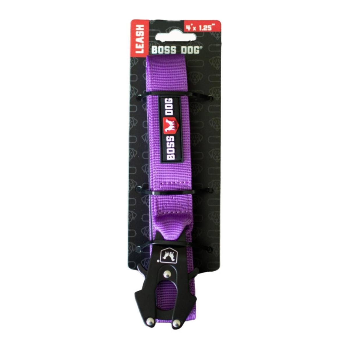 Picture of Boss Nation 850036272762 4 ft. Dog Tactical Dog Leash&#44; Purple