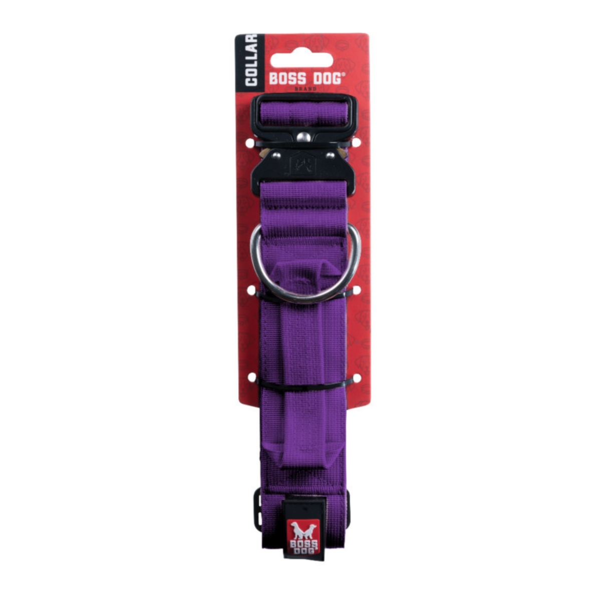 Picture of Boss Nation 850036272779 13-16 in. Dog Tactical Adjustable Dog Collar&#44; Purple - Small