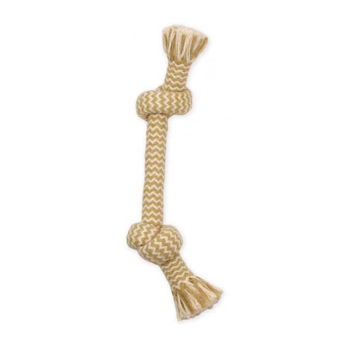 746772257043 12 in. Flossy Chews EXTRA Peanut Butter Scented Dog Toy - 2 Knot Bone - Medium -  Mammoth Pet Products