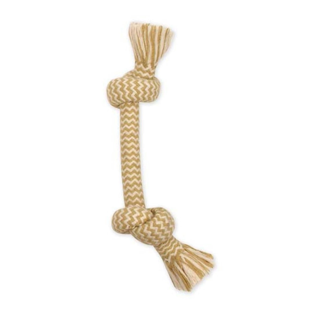 Picture of Mammoth Pet Products 746772257067 14 in. Flossy Chews EXTRA Peanut Butter Scented Dog Toy - 2 Knot Bone - Large