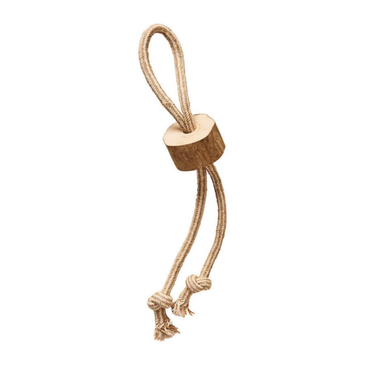 Picture of Ethical Pet Products 077234547762 Spot Coffee Wood Dog Chew Toy with Rope - 18 in.