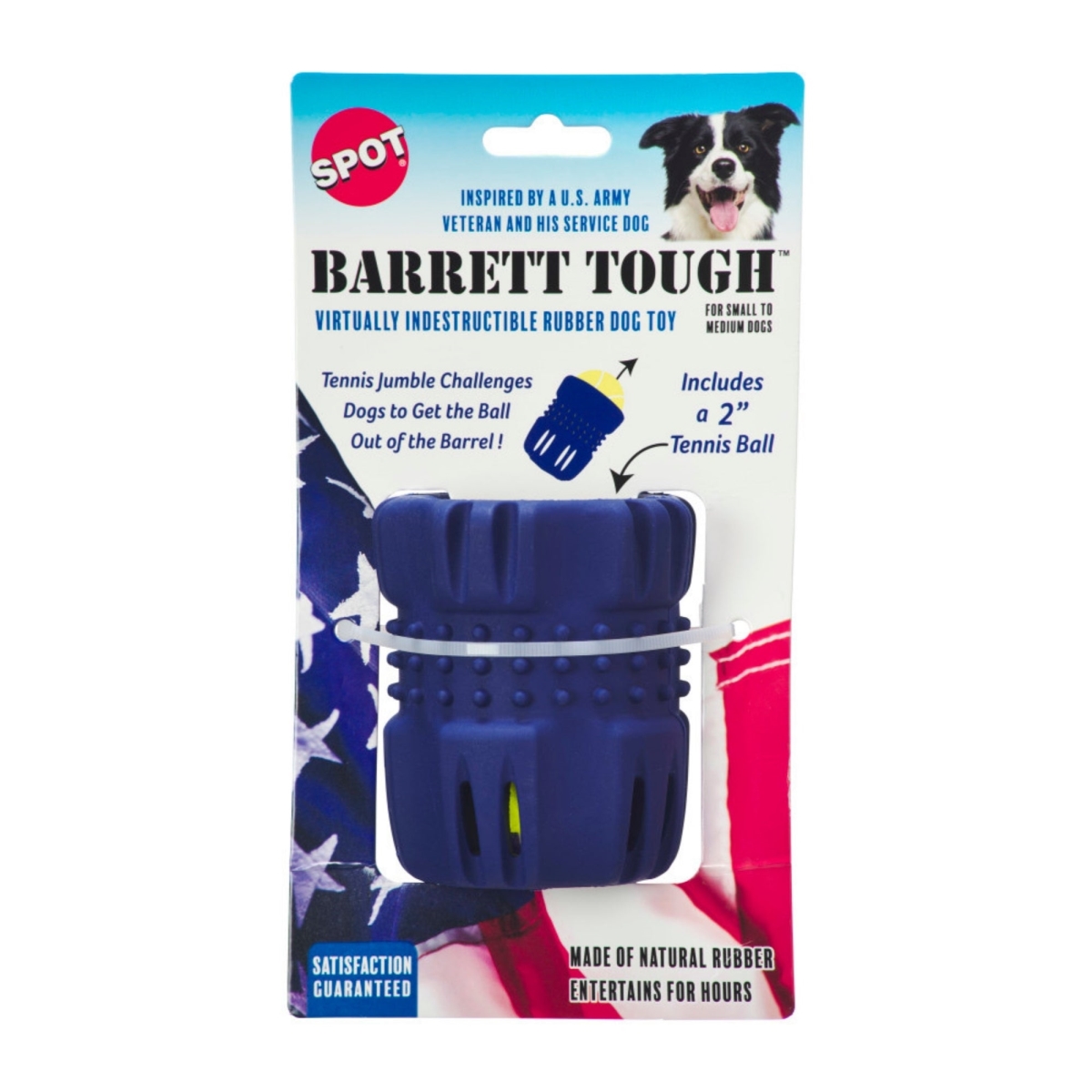 Picture of Ethical Pet 077234548028 Spot Barrett Tough Tennis Jumble Dog Toy&#44; Blue - Small