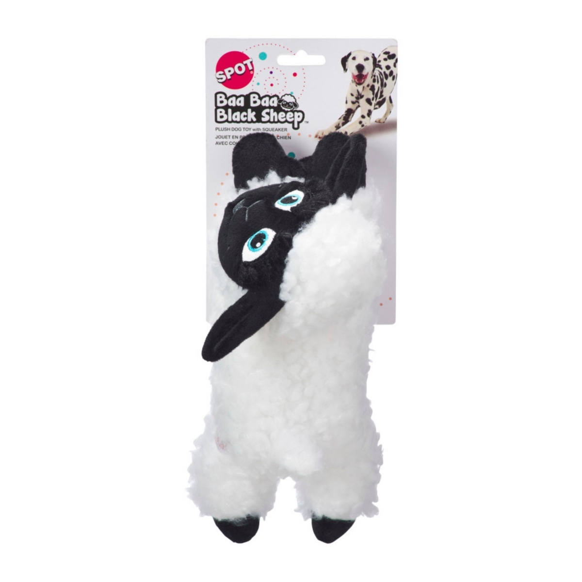 Picture of Ethical Pet 077234548639 Spot Baa Black Sheep Plush Dog Toy - 11 in.