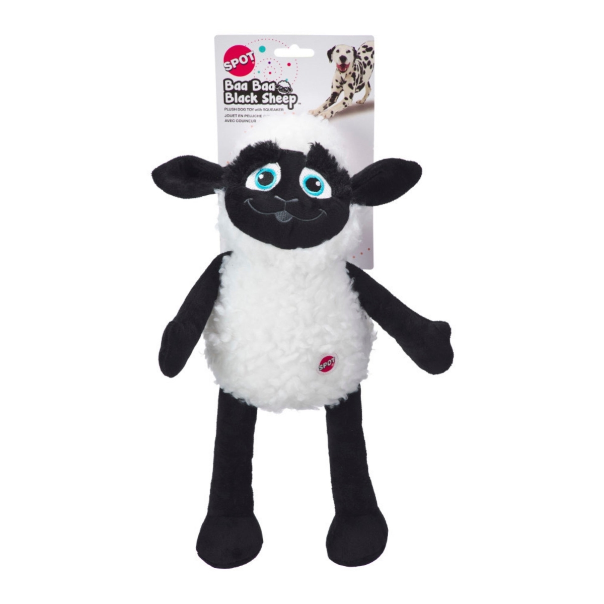 Picture of Ethical Pet 077234548646 Spot Baa Black Sheep Plush Dog Toy - 13 in.