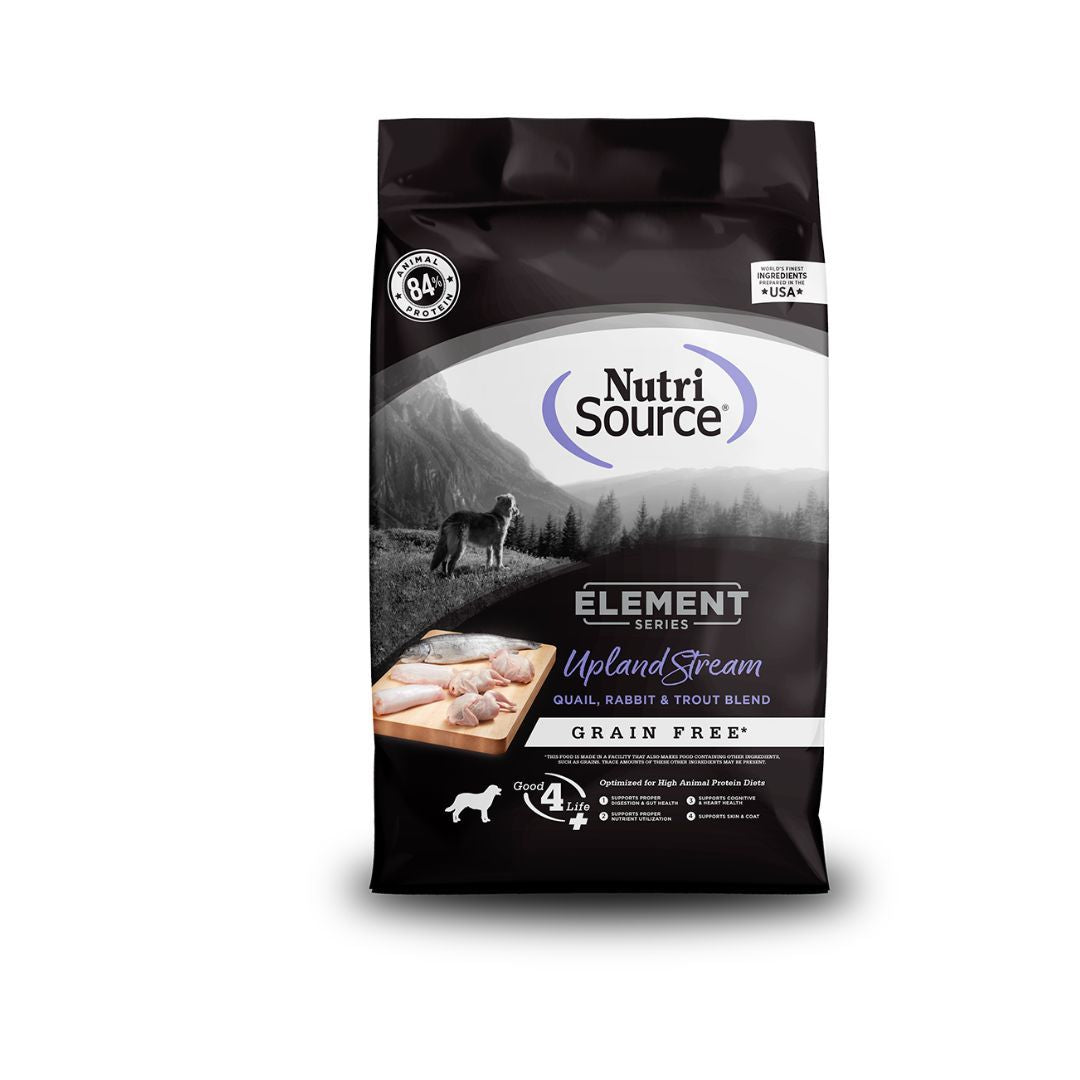 Picture of NutriSource 073893300359 4 lbs Dog Grain Free Element Upland Stream