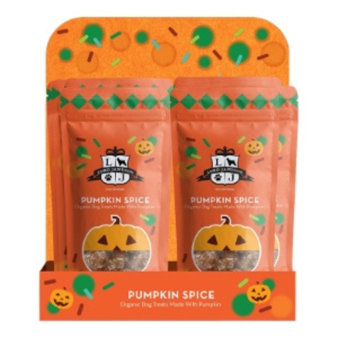 679628445366 6 oz Dog Pumpkin Spice Pops Display