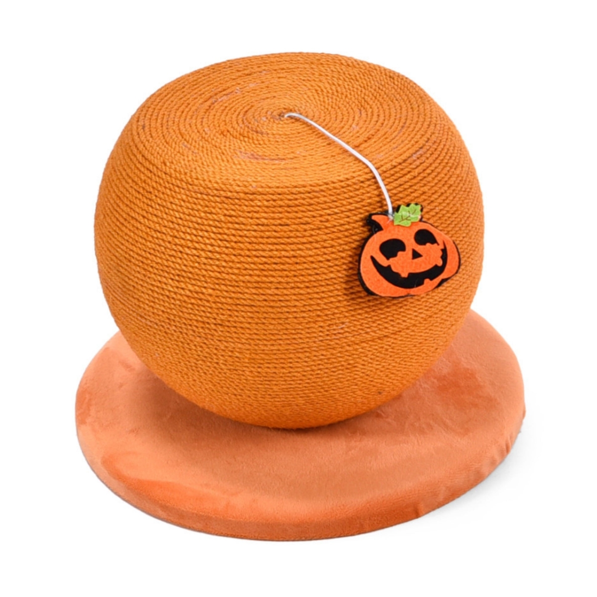 810162076924 Apple Novelty Cat Scratcher Pumpkin