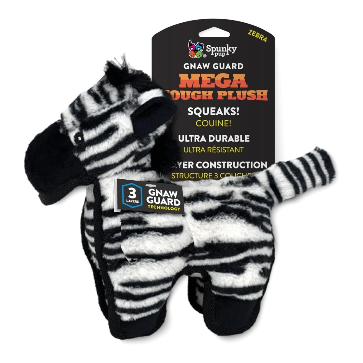 810149120091 Mega Tough Plush Zebra Jumbo Plush Toys