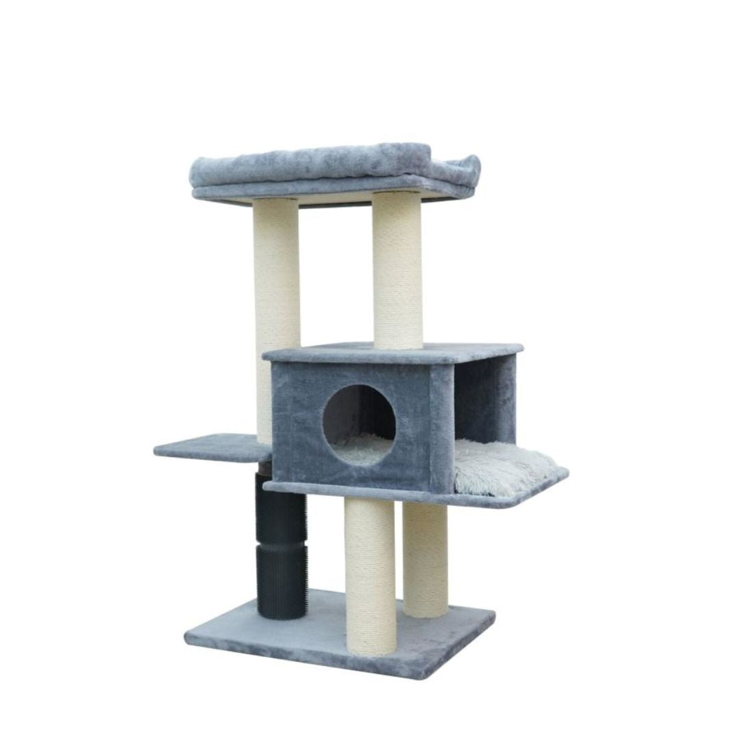 818483018982 57 in. Lulu Cat Tree Toys - Blue - Extra Large