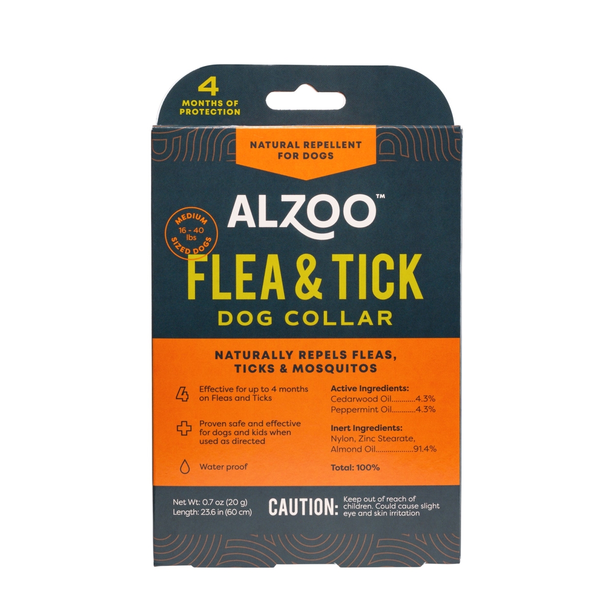 342090011192 26.6 in. Plant Based Flea & Tick Collar for Dog - Medium