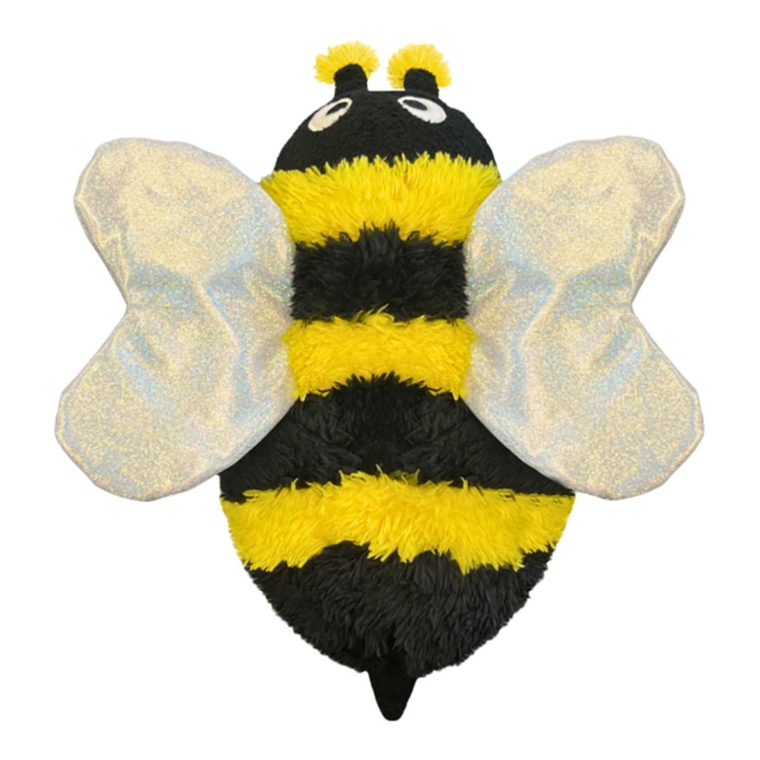 849088083853 Fluffy Bumble Bee Dog Toy - Medium