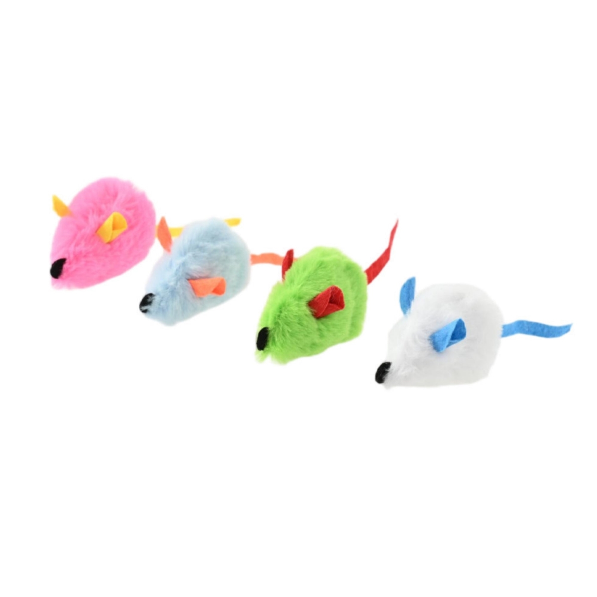 810162077181 Mouse Assorted Cat Value Toys Display - 24 Piece