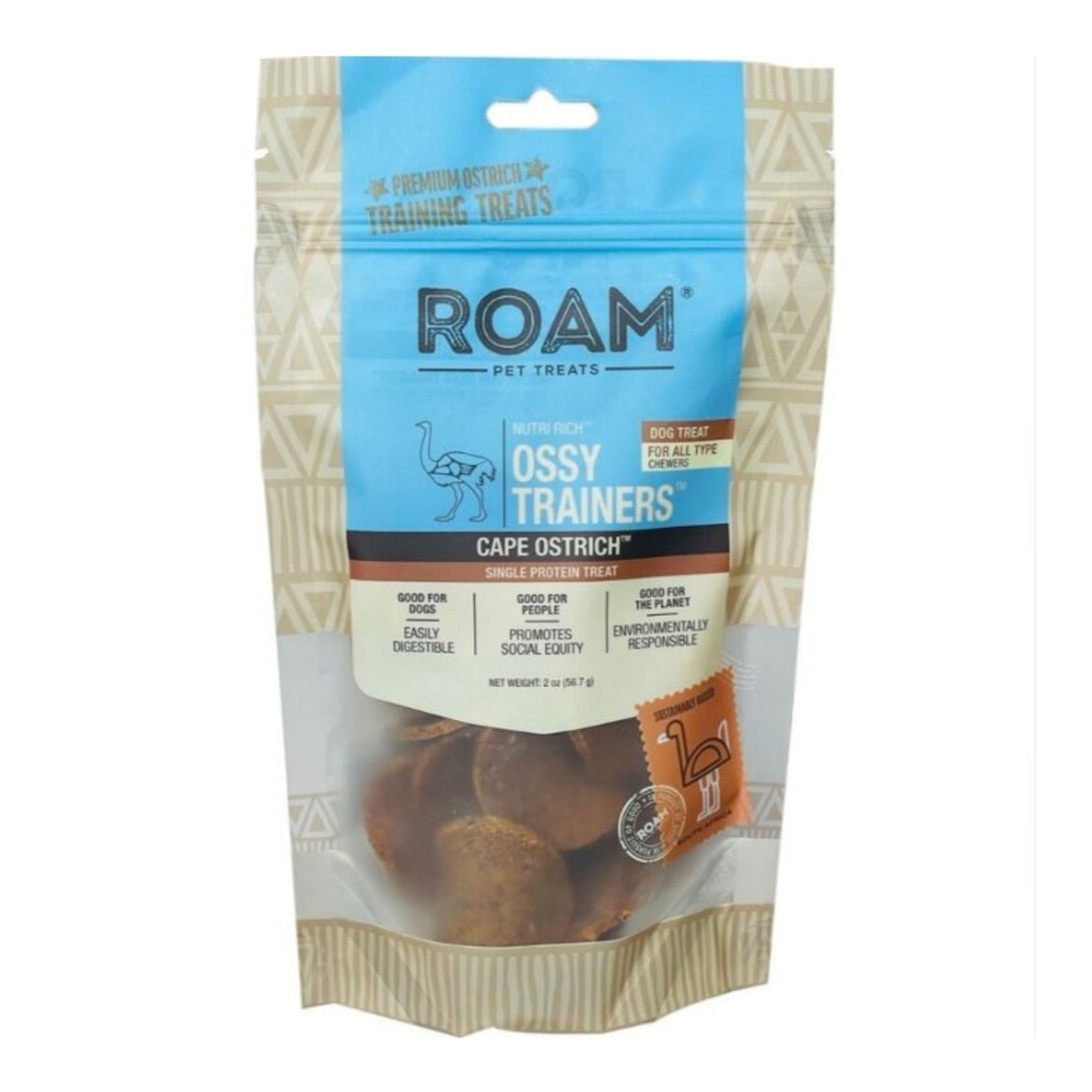 818782021836 1 oz  Training Treats, Ostrich