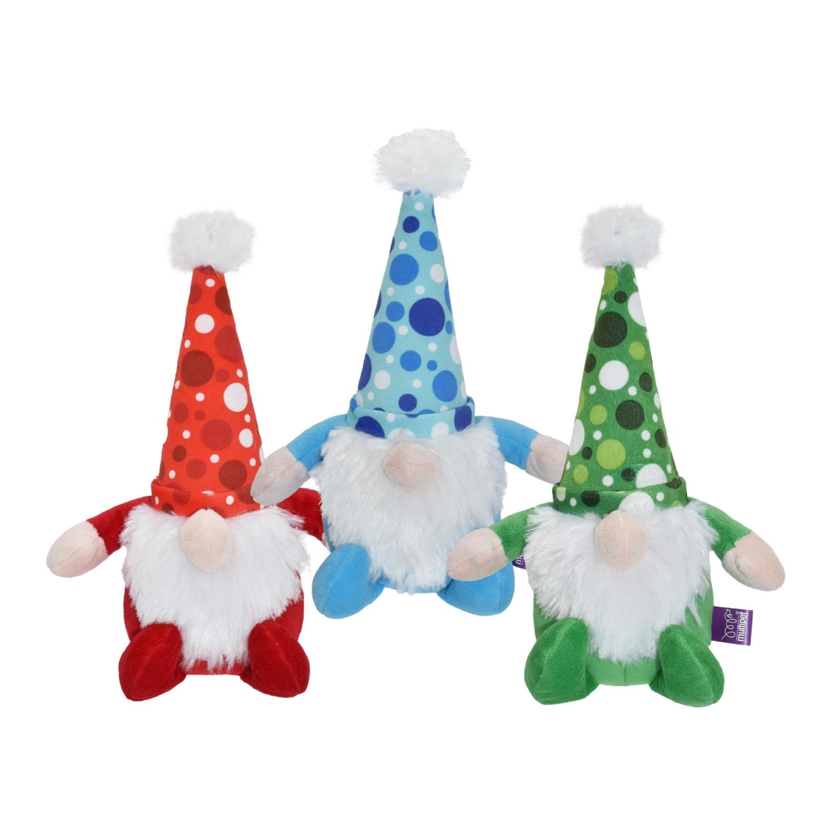 784369179613 12 in. Holiday Gnomes Decorative Figure, Assorted Color