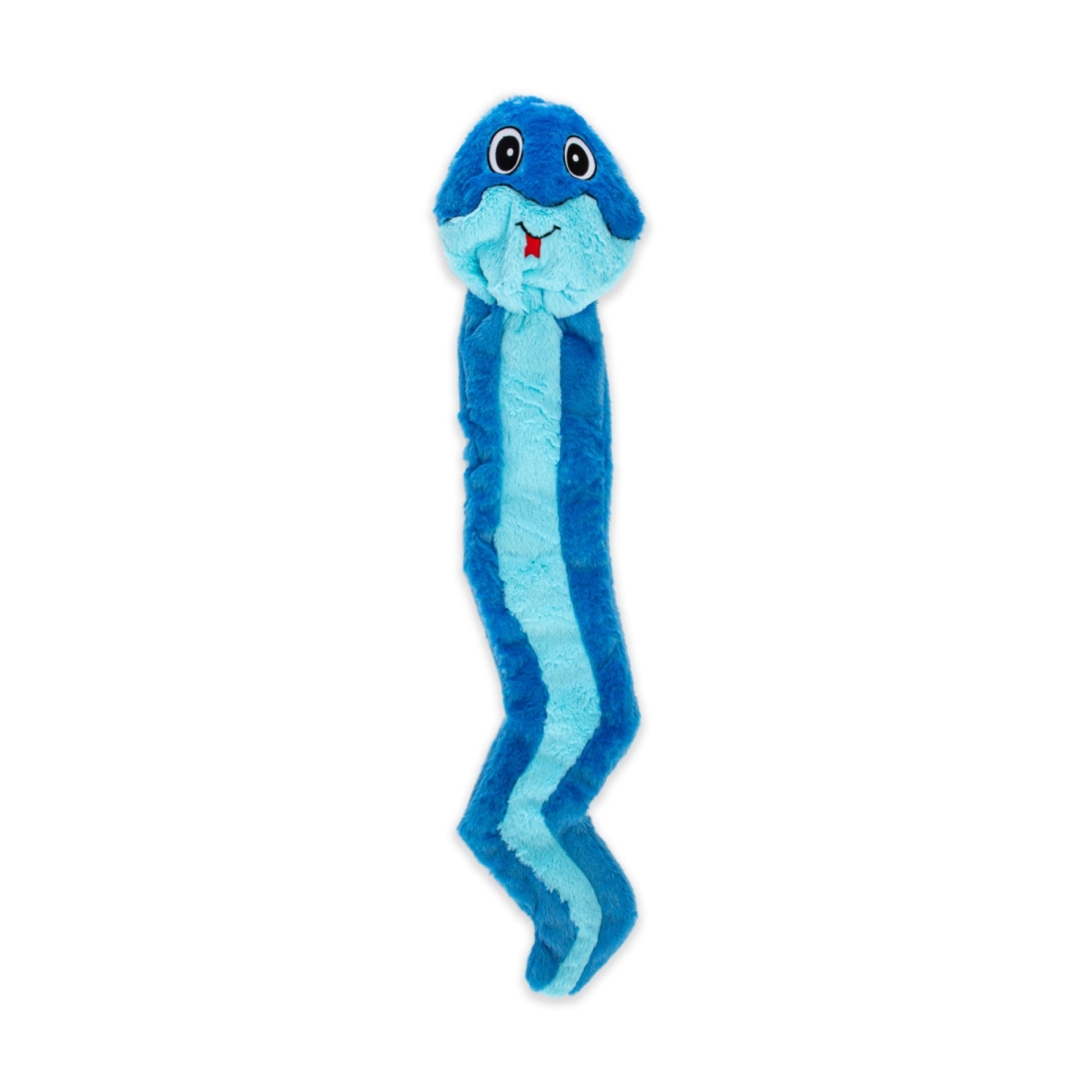 850048425590 Hide-A-Tail Snake Plush Puzzle Dog Toy, Blue - Large