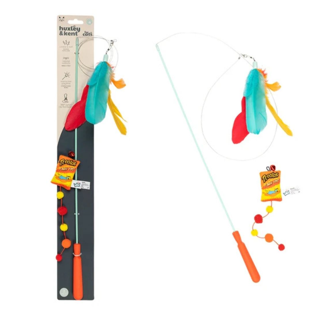 665635996779 Cat Wand Teaser with Treatos Snacks