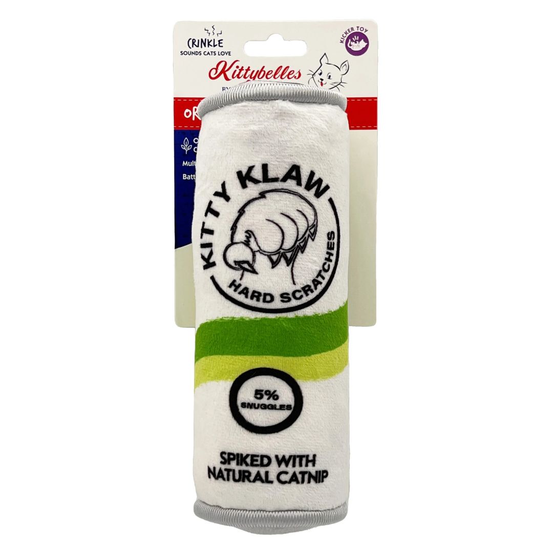 665635989467 Kitty Klaw Licks & Lime Organic Catnip Plush Cat Toy - Crinkle - One Size