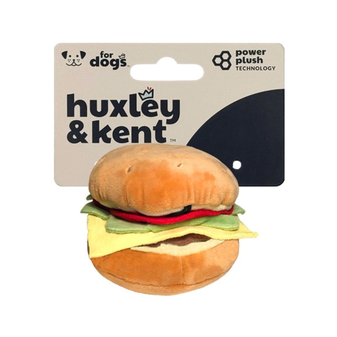 665635000667 Plush Dog Toy - Hamburger, Small, Squeak & Crinkle