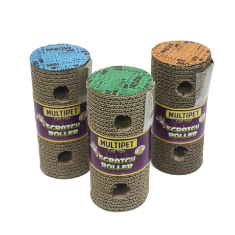 Picture of Multipet International 784369723779 9.5 in. Cardboard Scratch Roller - Assorted Color