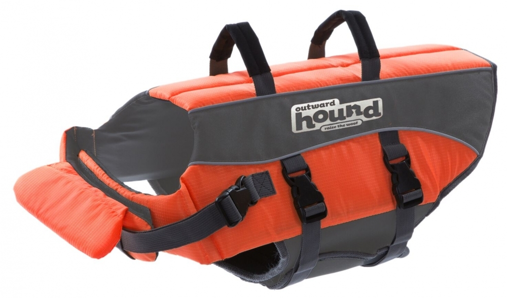Picture of Outward Hound 700603220200 Pup Saver Ripstop Life Jacket, Orange - Medium