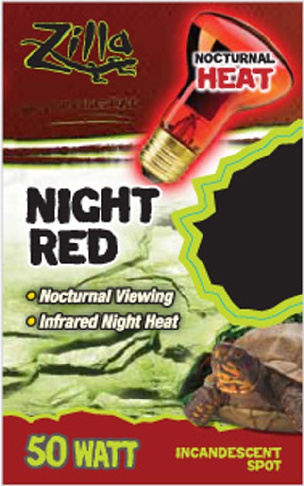 Zilla 96316131200 50W Night Incandescent Spot Bulb - Red