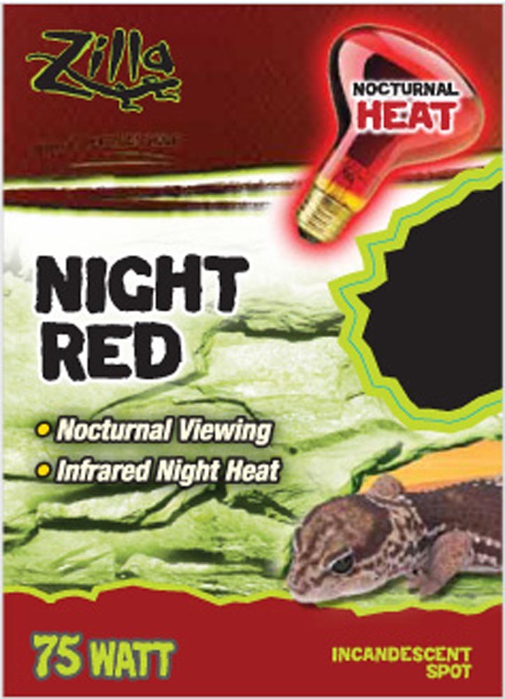 Zilla 96316131217 75W Night Incandescent Spot Bulb - Red