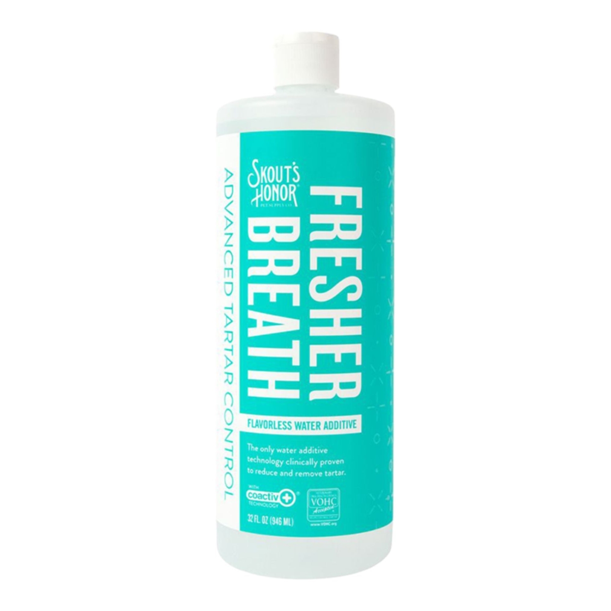 Skout's Honor Fresher Breath Flavorless Water Additive for Dogs & Cats (32 oz)