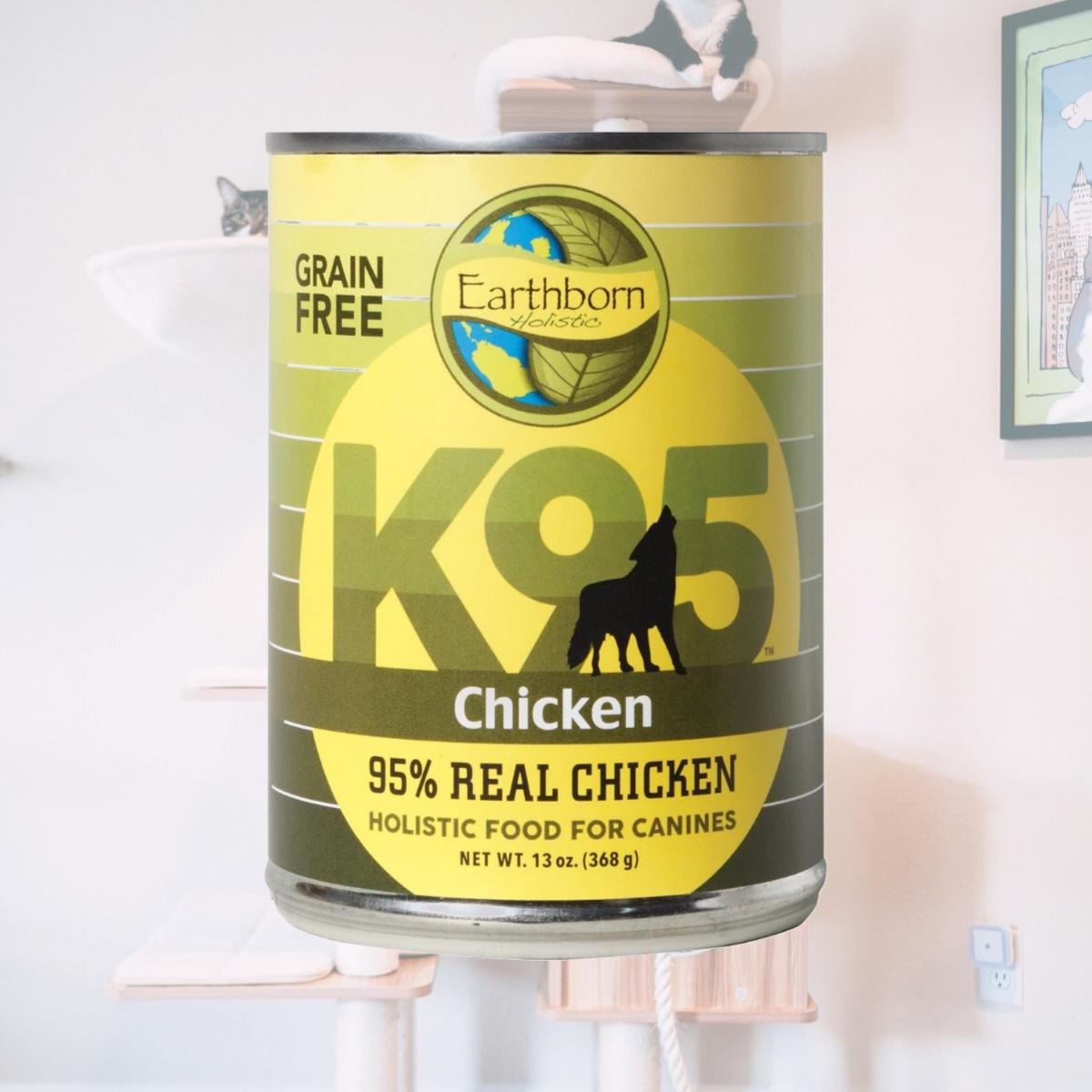 Picture of Earthborn Holistic 34846723403 K95 Chicken Grain Free 95 Percent Meat Protein Canned Dog Food, 13 oz
