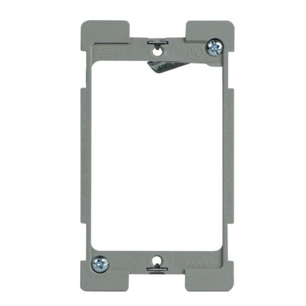 SLV1W Single-Gang Low-Voltage Swing Bracket with Quick & Click for Retrofits