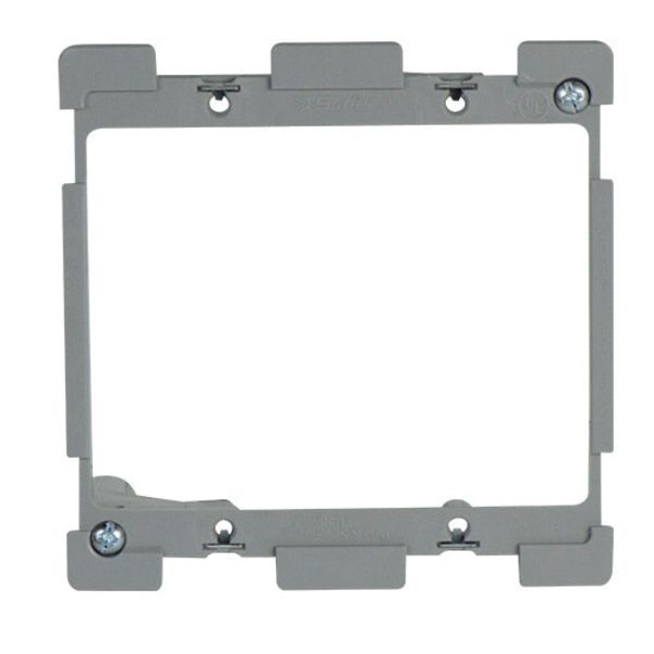 SLV2W 2 Gang Low Voltage Face Mount Bracket with Quick & Click