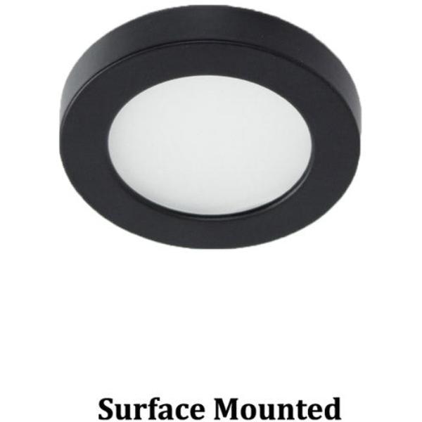 Picture of WAC HR-LED90-27-BK 3 in. Wide High Output LED Under Cabinet Button Light&#44; Black