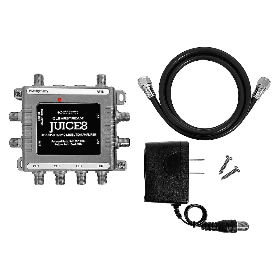 JUICE8 8 Output TV-CATV 6.5 dB per Port Distribution Amplifier