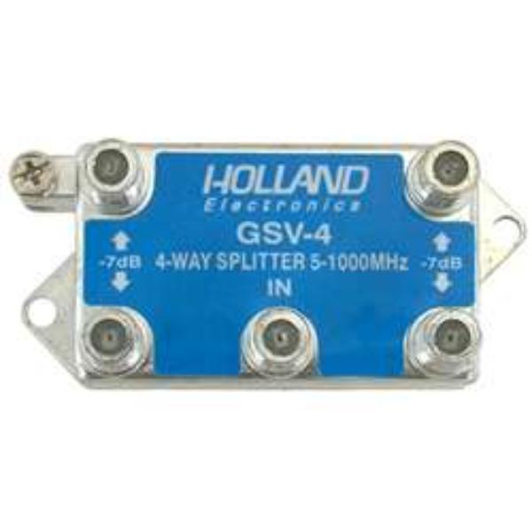 GSV4 5-1000 MHz 4 Way Vertical Splitter