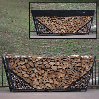Picture of Shelter-It 24418 10 ft. Slanted Firewood Storage Crib with Kindling without Cover