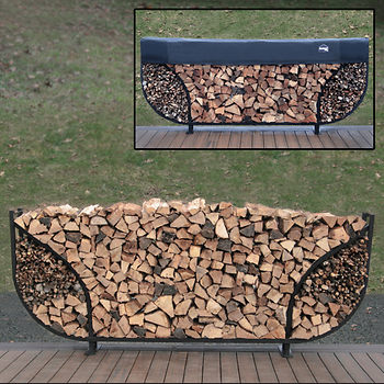 Picture of Shelter-It 24108 8 ft. Double Leaf Firewood Storage Crib with Kindling with 1 ft. Cover