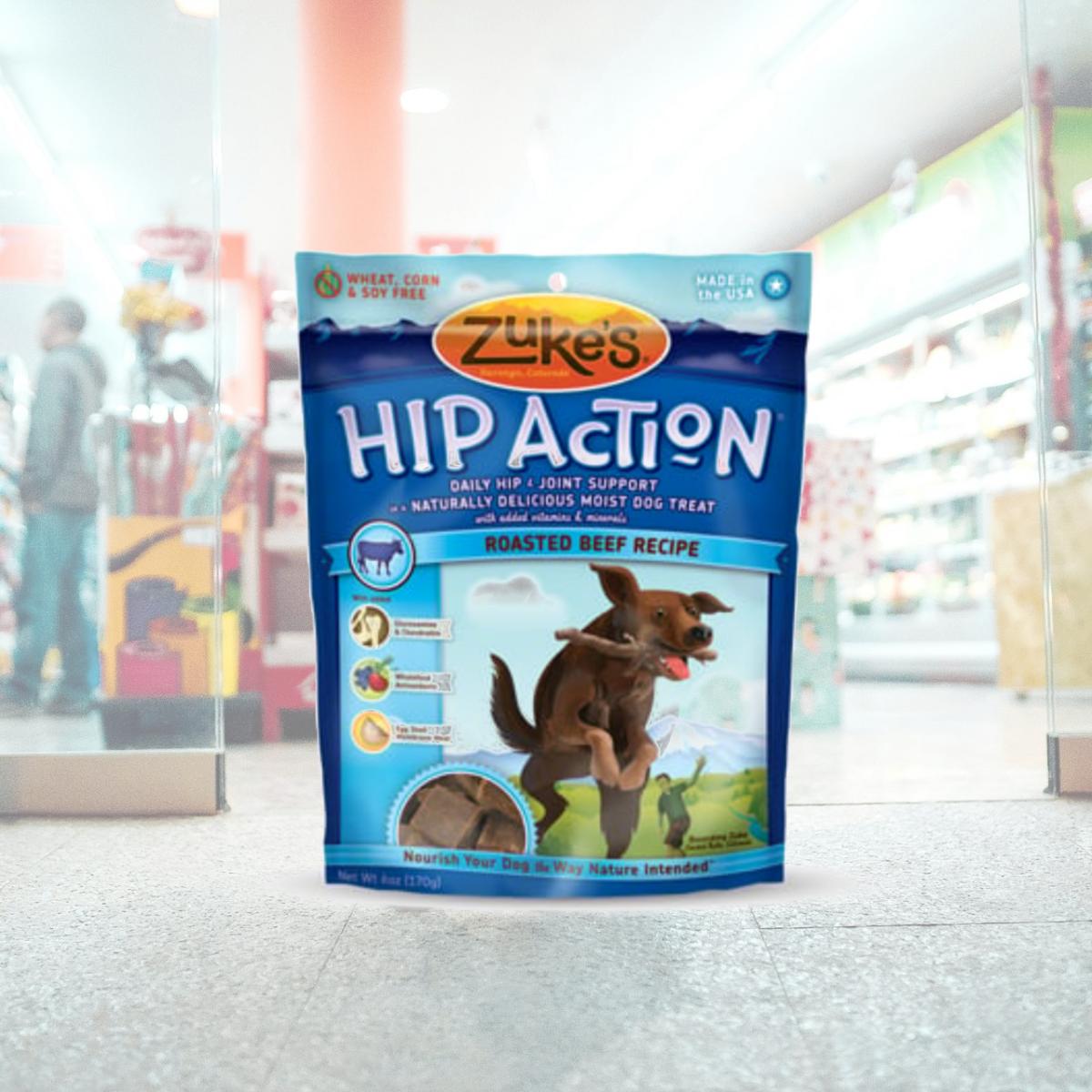 Picture of Zukes 0875351 Hip Action  Dog Treats  Beef Formula  6 oz - 170 g - 6.0 oz