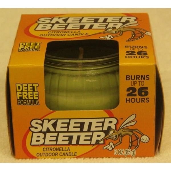 SKE-026 3 oz Citronella Outdoor Jar Candle, Green