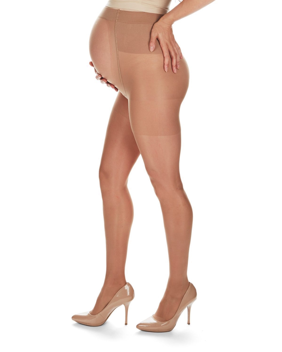 Women's 40 Denier Sheer Extra Support Maternity Tights - Honey / Medium/Large