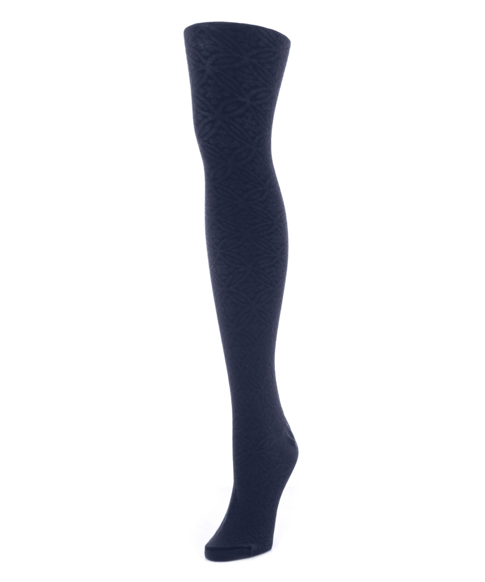 Circular Floral Sweater Tights Navy Blazer - Small-Medium