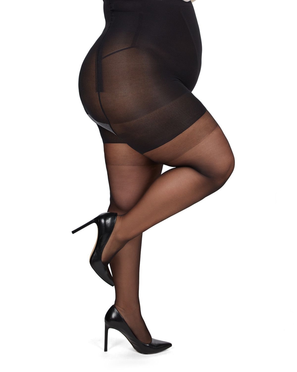 High Waisted Shaper Tights - Black - Size Q1 - Targeted Support Design