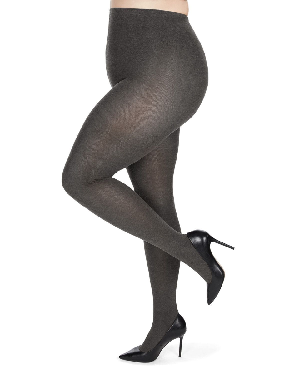 Brooklyn Flat Knit Sweater Tights Dark Gray Heather - Size Q1-2